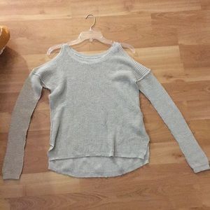 Hollister open shoulder sweater